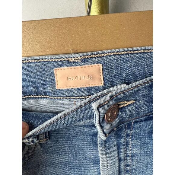 Mother Stunner Zip Ankle Step Fray Light Kitty Racer Sz. 24 - Picture 5 of 8